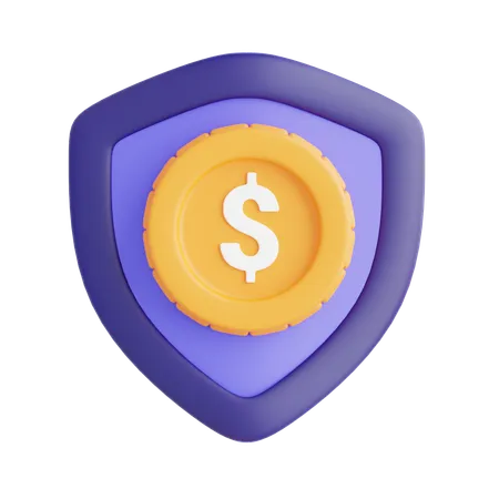 Escudo del dolar  3D Icon
