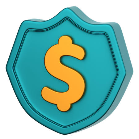 Escudo del dolar  3D Icon