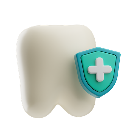 Escudo de dientes  3D Icon