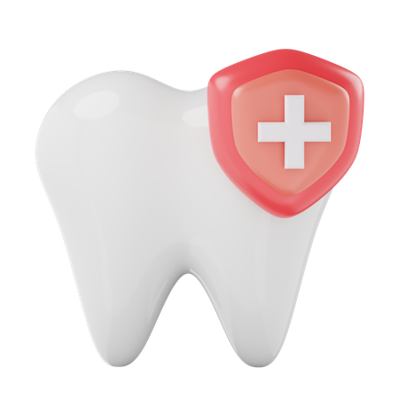 Escudo dental  3D Icon