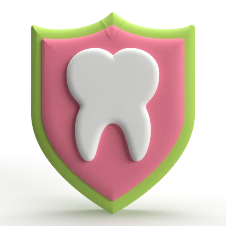 Escudo dental  3D Icon