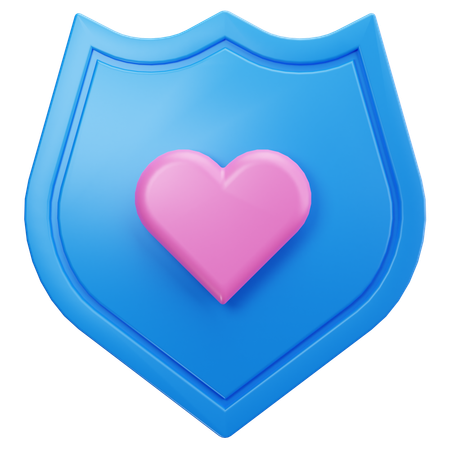 Escudo do amor  3D Icon