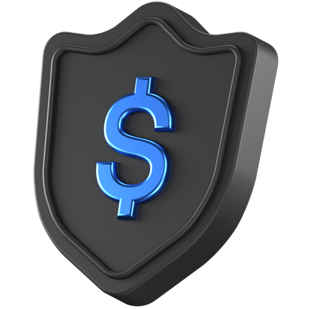 Escudo do dólar  3D Icon