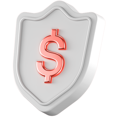 Escudo do dólar  3D Icon