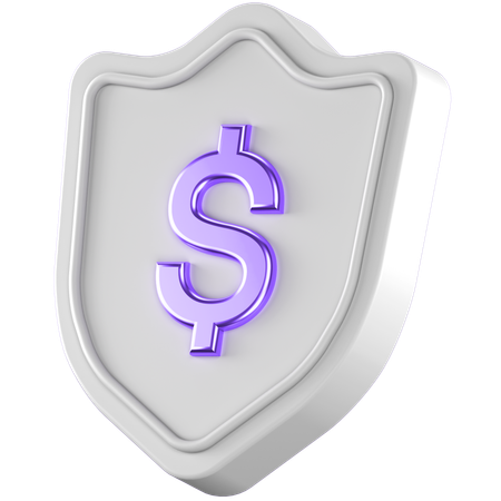 Escudo do dólar  3D Icon