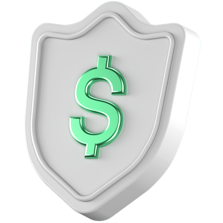 Escudo do dólar  3D Icon