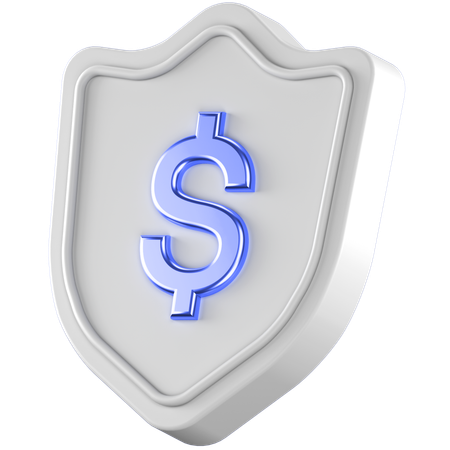 Escudo do dólar  3D Icon