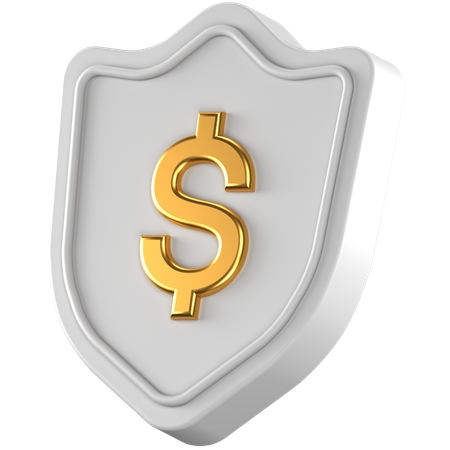 Escudo do dólar  3D Icon