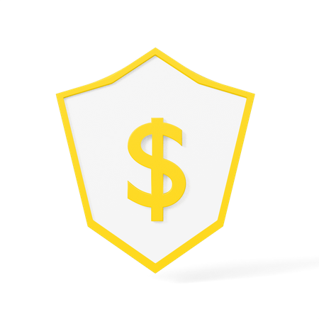 Escudo do dólar  3D Icon