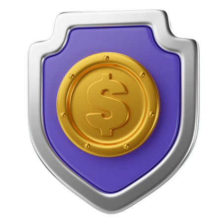 Escudo do dólar  3D Icon
