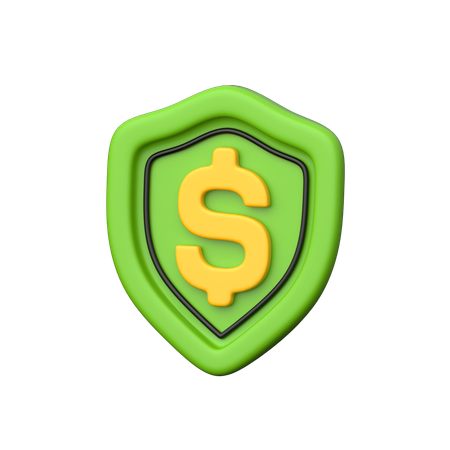 Escudo do dólar  3D Icon