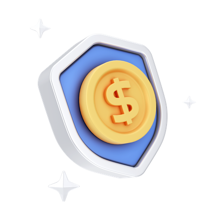 Escudo do dólar  3D Icon
