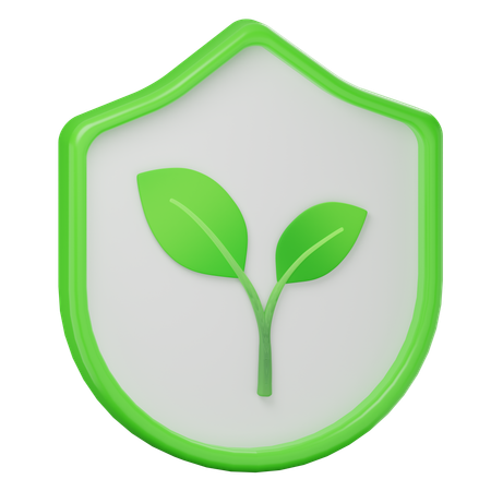 Escudo ecológico  3D Icon