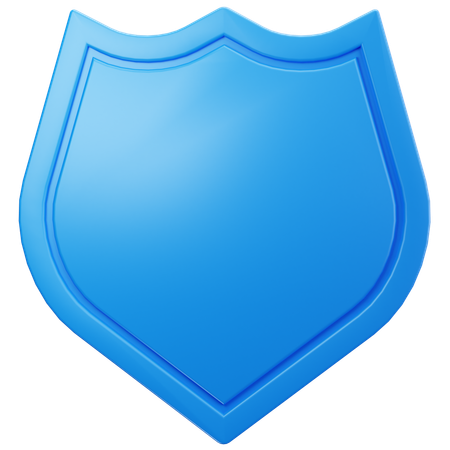Escudo em branco 3D Icon