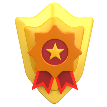 Escudo estelar  3D Icon