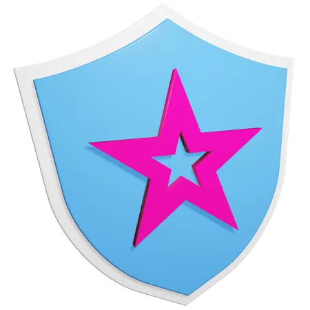 Escudo estelar  3D Icon