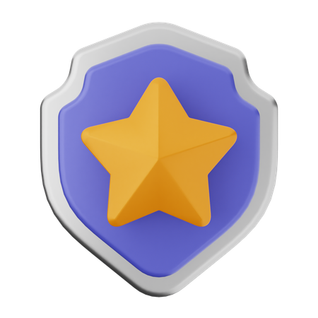 Protección de escudo estelar  3D Icon