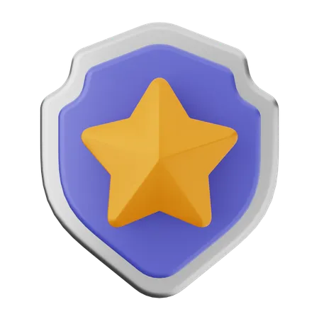 Protección de escudo estelar  3D Icon