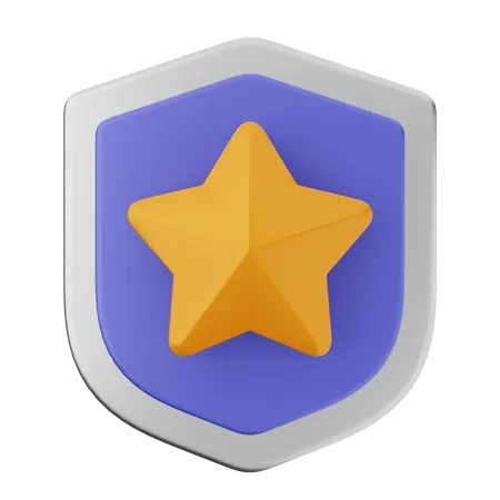 Protección de escudo estelar  3D Icon