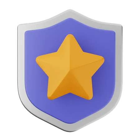 Protección de escudo estelar  3D Icon