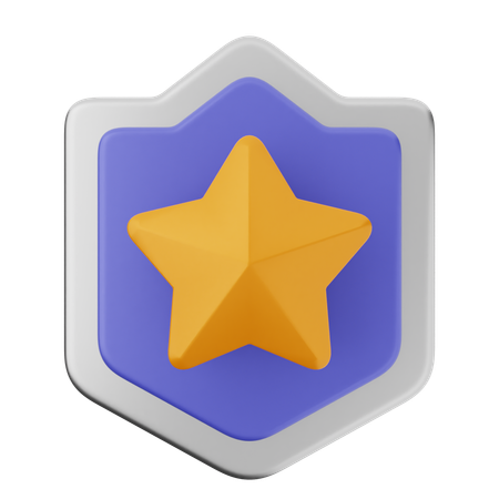 Protección de escudo estelar  3D Icon