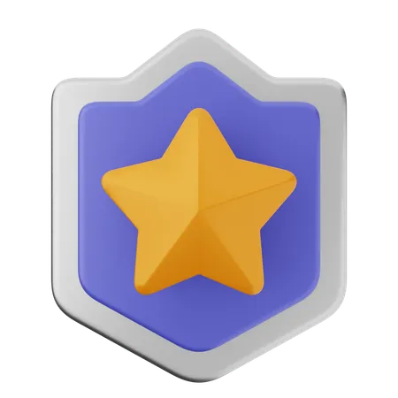 Protección de escudo estelar  3D Icon