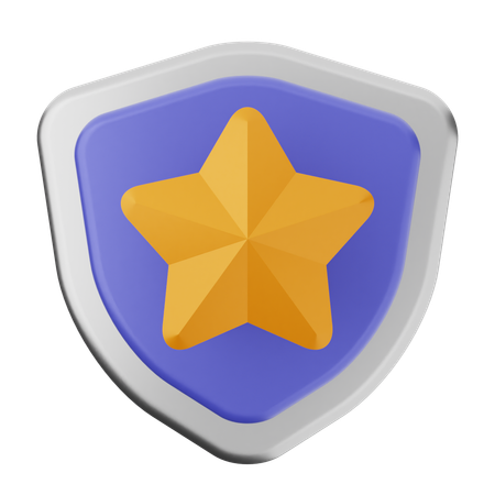 Protección de escudo estelar  3D Icon