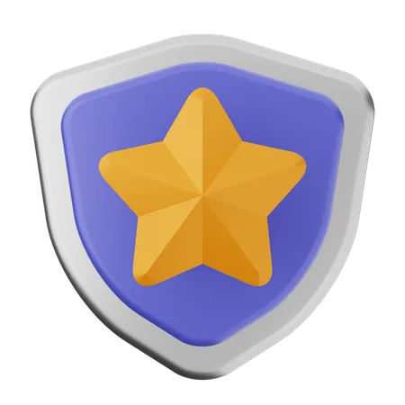 Protección de escudo estelar  3D Icon