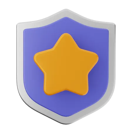 Protección de escudo estelar  3D Icon