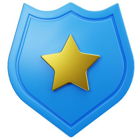 Escudo estelar  3D Icon