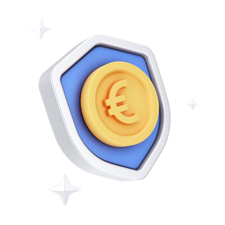 Escudo euro  3D Icon