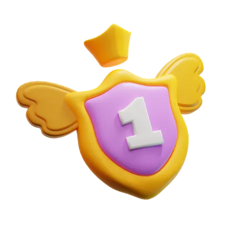 Escudo ganador  3D Icon