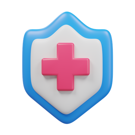 Escudo médico  3D Icon