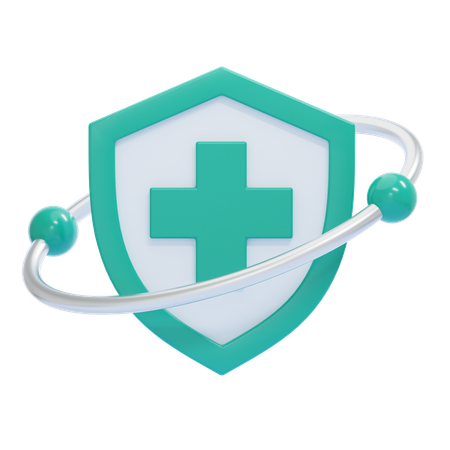 Escudo médico  3D Icon