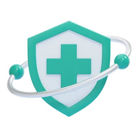 Escudo médico  3D Icon