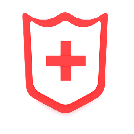 Escudo medico  3D Icon