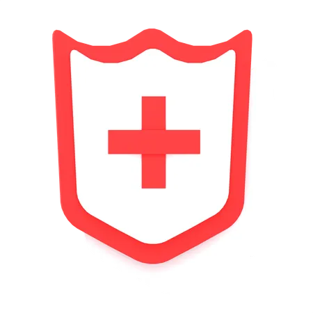 Escudo medico  3D Icon