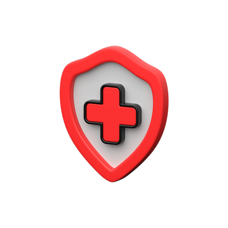 Escudo médico  3D Icon