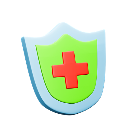 Escudo médico  3D Icon