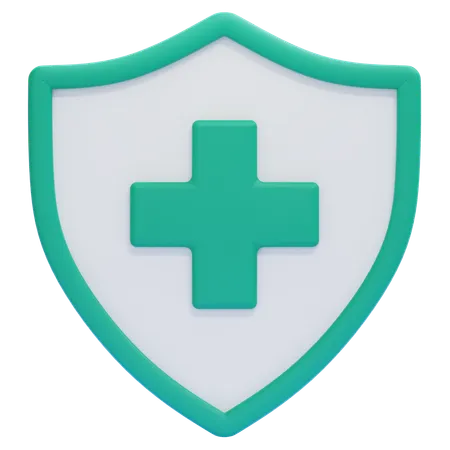 Escudo médico  3D Icon