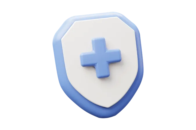 Escudo médico  3D Icon