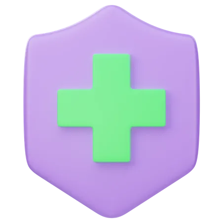 Escudo médico  3D Icon