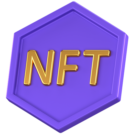 Escudo nft  3D Icon