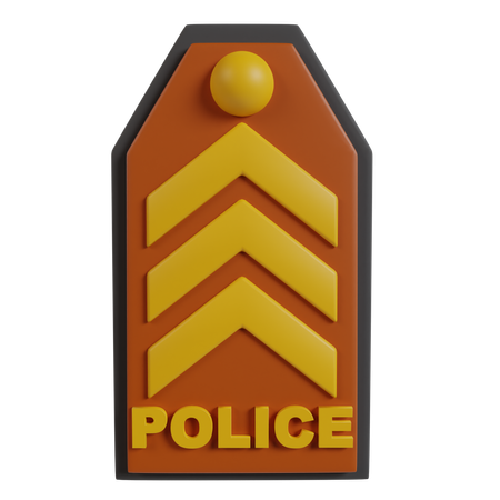 Escudo policial  3D Icon