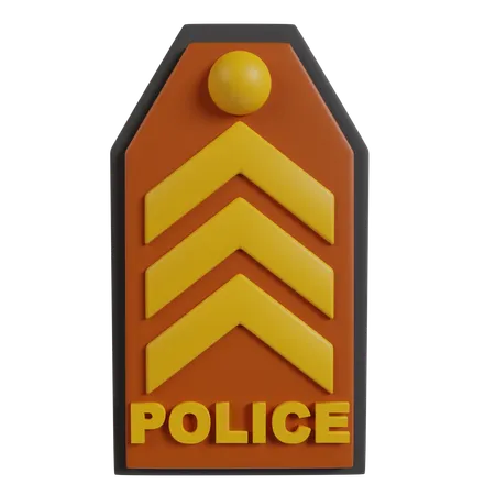 Escudo policial  3D Icon