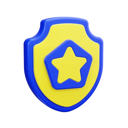 Escudo policial  3D Icon