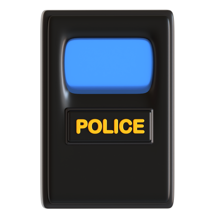 Escudo policial  3D Icon