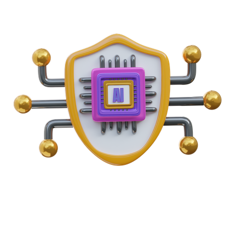 Escudo protector ai  3D Icon