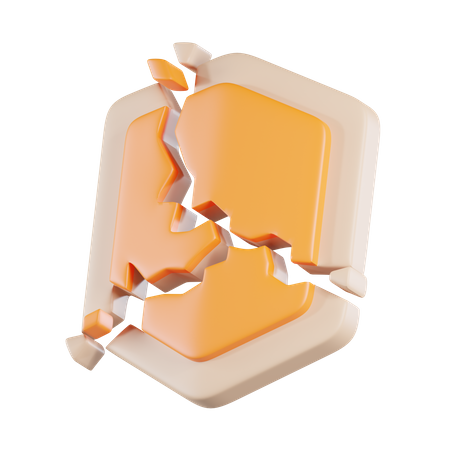 Escudo quebra  3D Icon