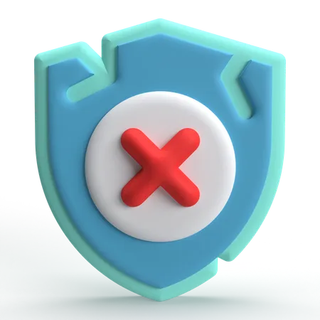 Escudo roto  3D Icon